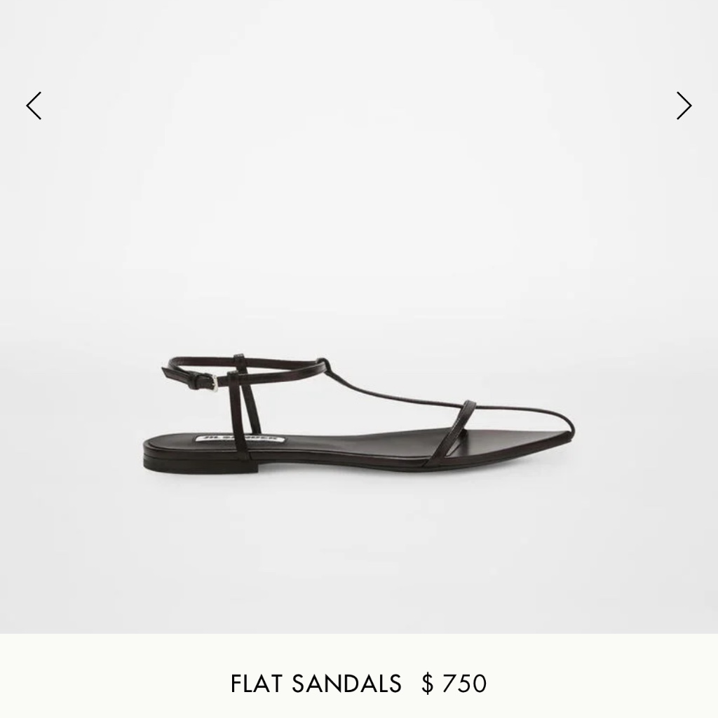 Jill Sander Flat Sandal